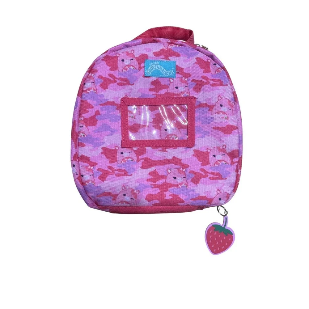 Squishmallows Calynda the Strawberry Cow Insulated Lunch Bag Back to School Girl